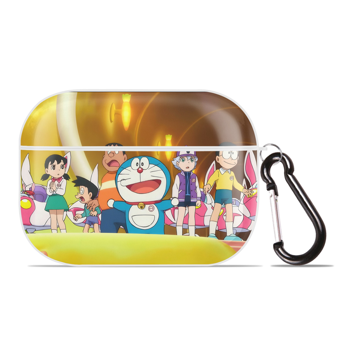 （画像用） ドラえもん Doraemon 【AirPods Pro用】ハードシェル保護ケース 耐衝撃・防指紋・カラビナ付き商品仕様