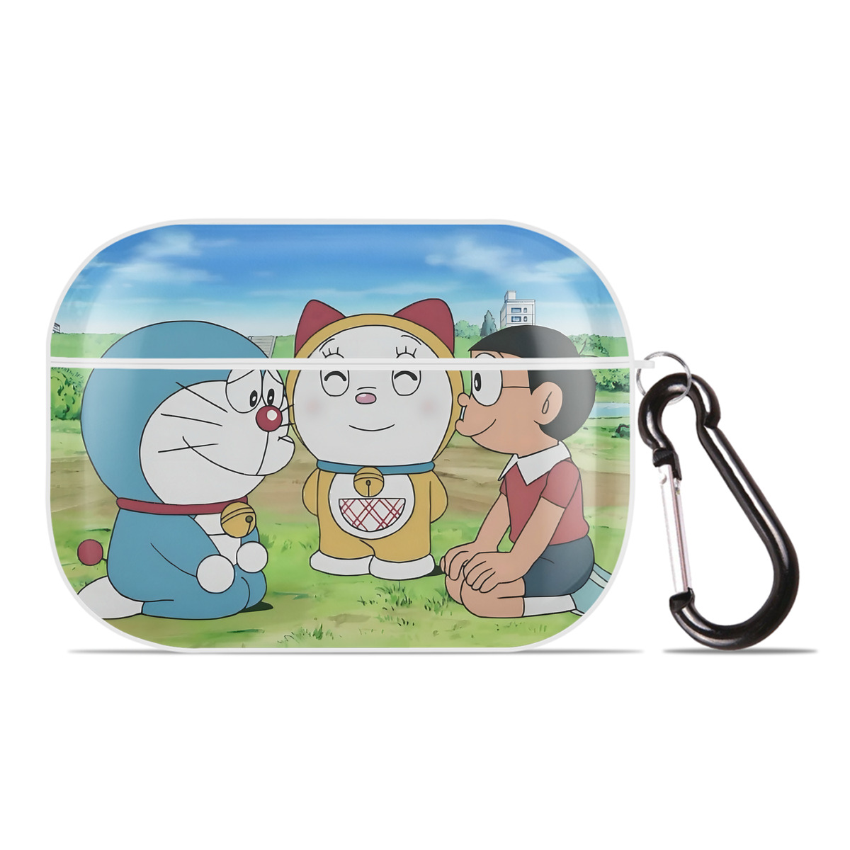 （画像用） ドラえもん Doraemon 【AirPods Pro用】ハードシェル保護ケース 耐衝撃・防指紋・カラビナ付き商品仕様