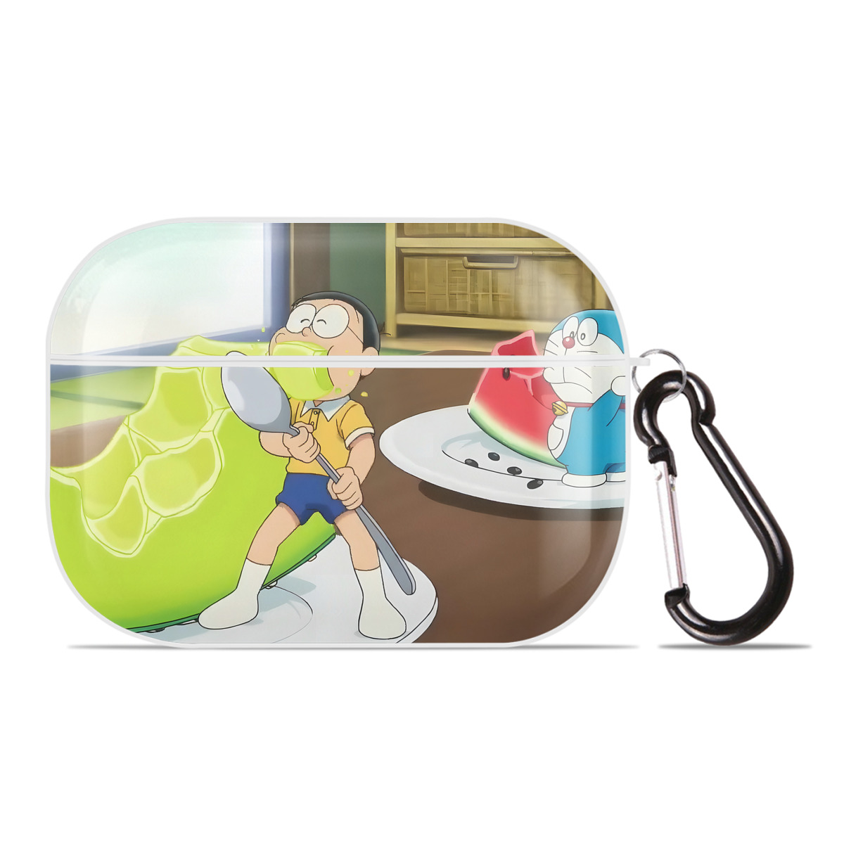 （画像用） ドラえもん Doraemon 【AirPods Pro用】ハードシェル保護ケース 耐衝撃・防指紋・カラビナ付き商品仕様