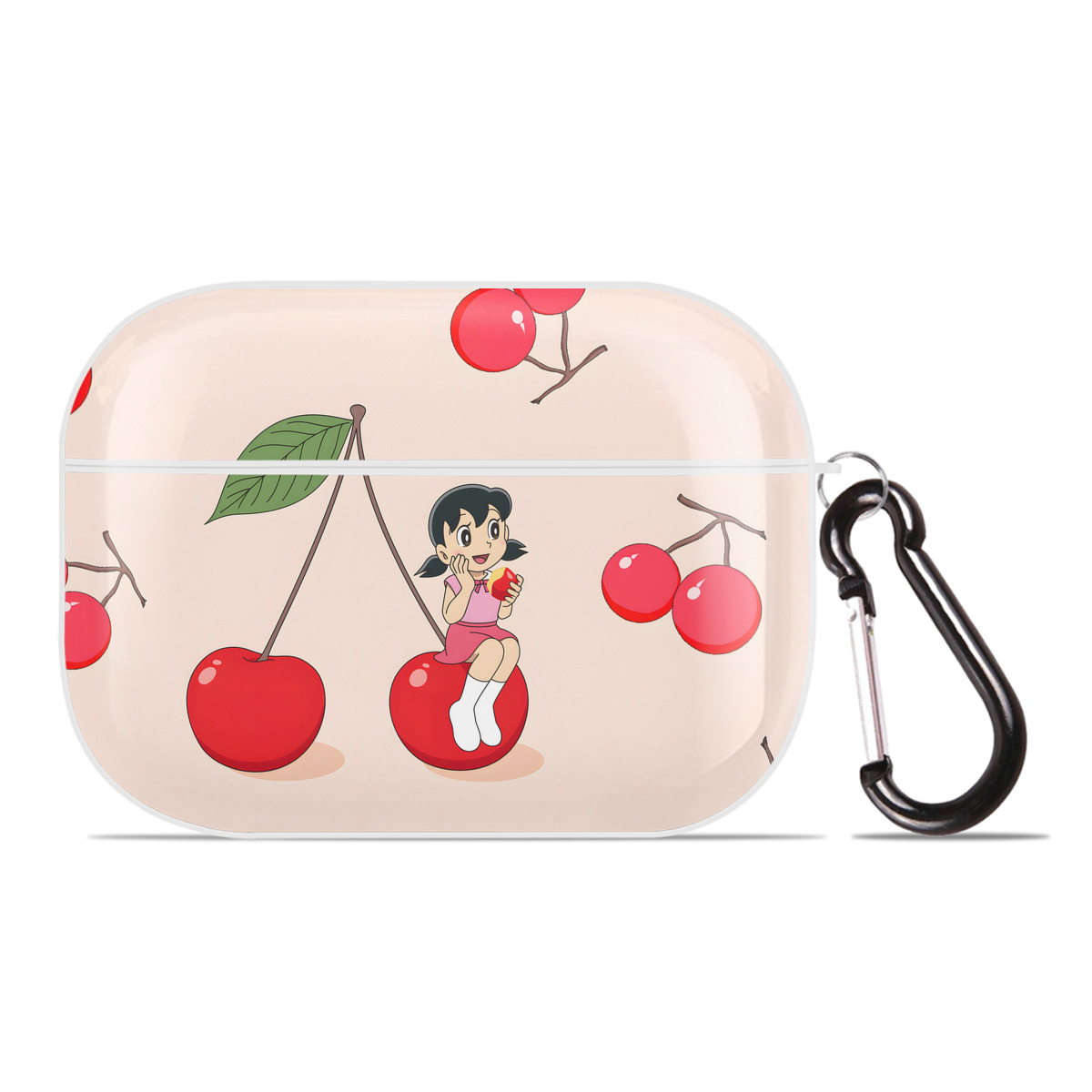 （画像用） ドラえもん Doraemon 【AirPods Pro用】ハードシェル保護ケース 耐衝撃・防指紋・カラビナ付き商品仕様