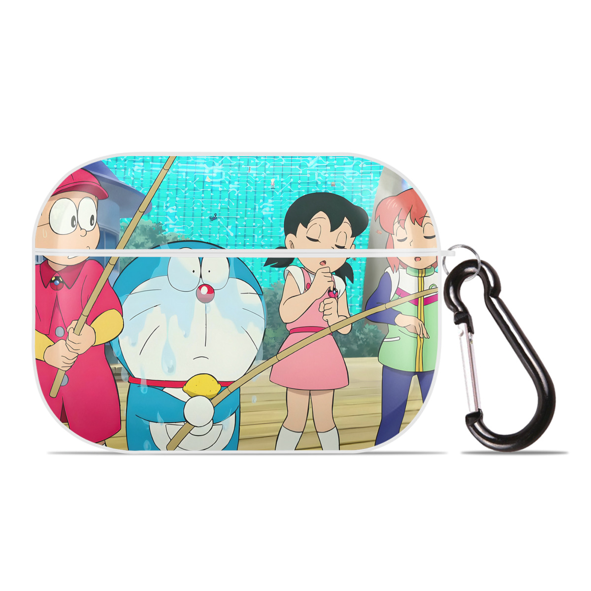 （画像用） ドラえもん Doraemon 【AirPods Pro用】ハードシェル保護ケース 耐衝撃・防指紋・カラビナ付き商品仕様