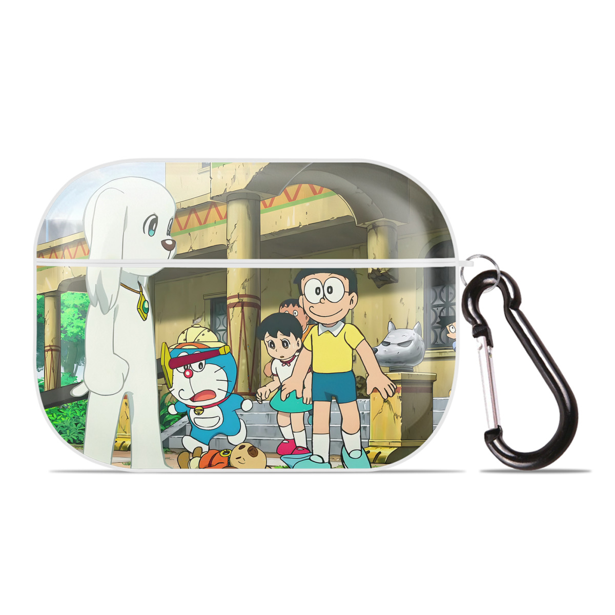 （画像用） ドラえもん Doraemon 【AirPods Pro用】ハードシェル保護ケース 耐衝撃・防指紋・カラビナ付き商品仕様