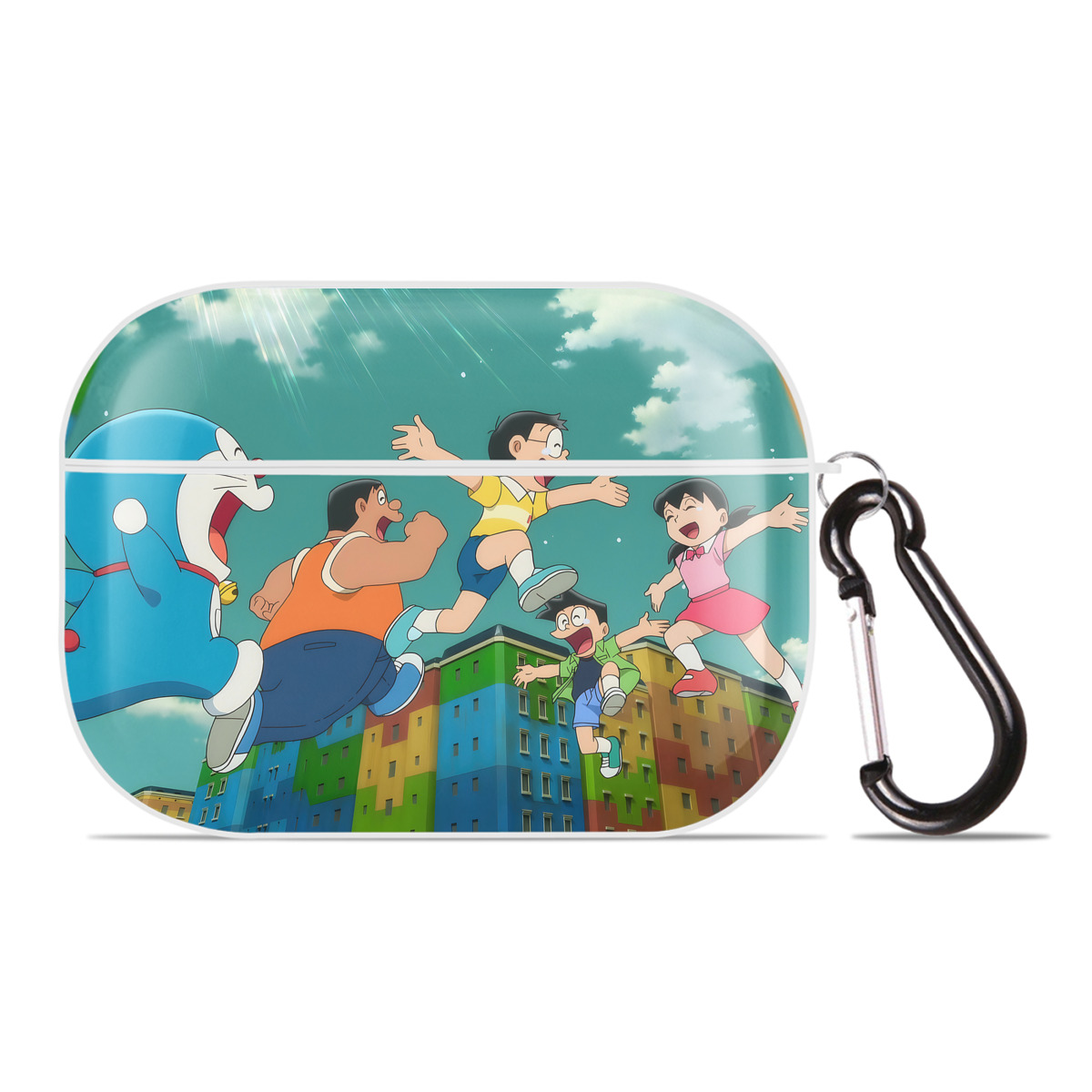 （画像用） ドラえもん Doraemon 【AirPods Pro用】ハードシェル保護ケース 耐衝撃・防指紋・カラビナ付き商品仕様