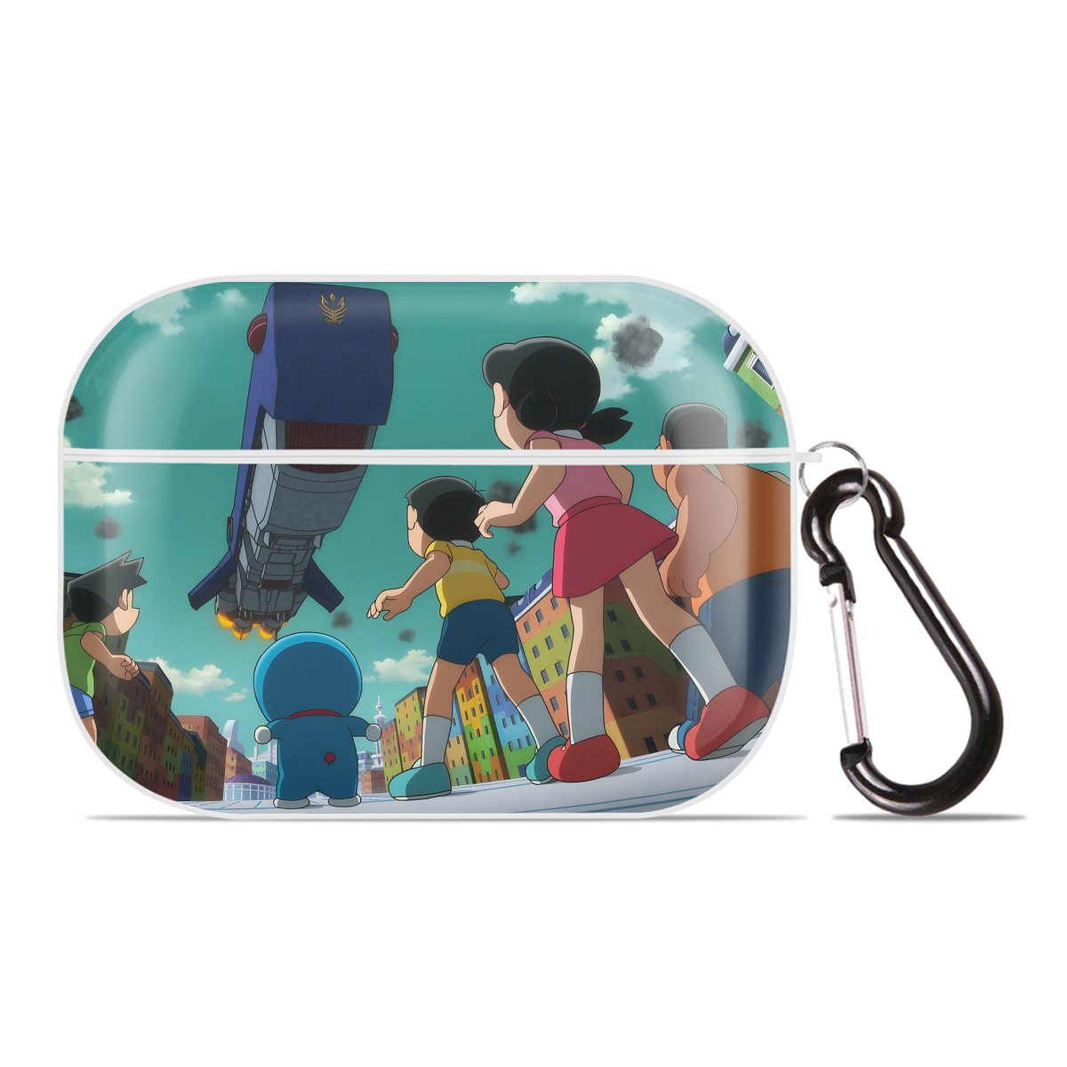 （画像用） ドラえもん Doraemon 【AirPods Pro用】ハードシェル保護ケース 耐衝撃・防指紋・カラビナ付き商品仕様