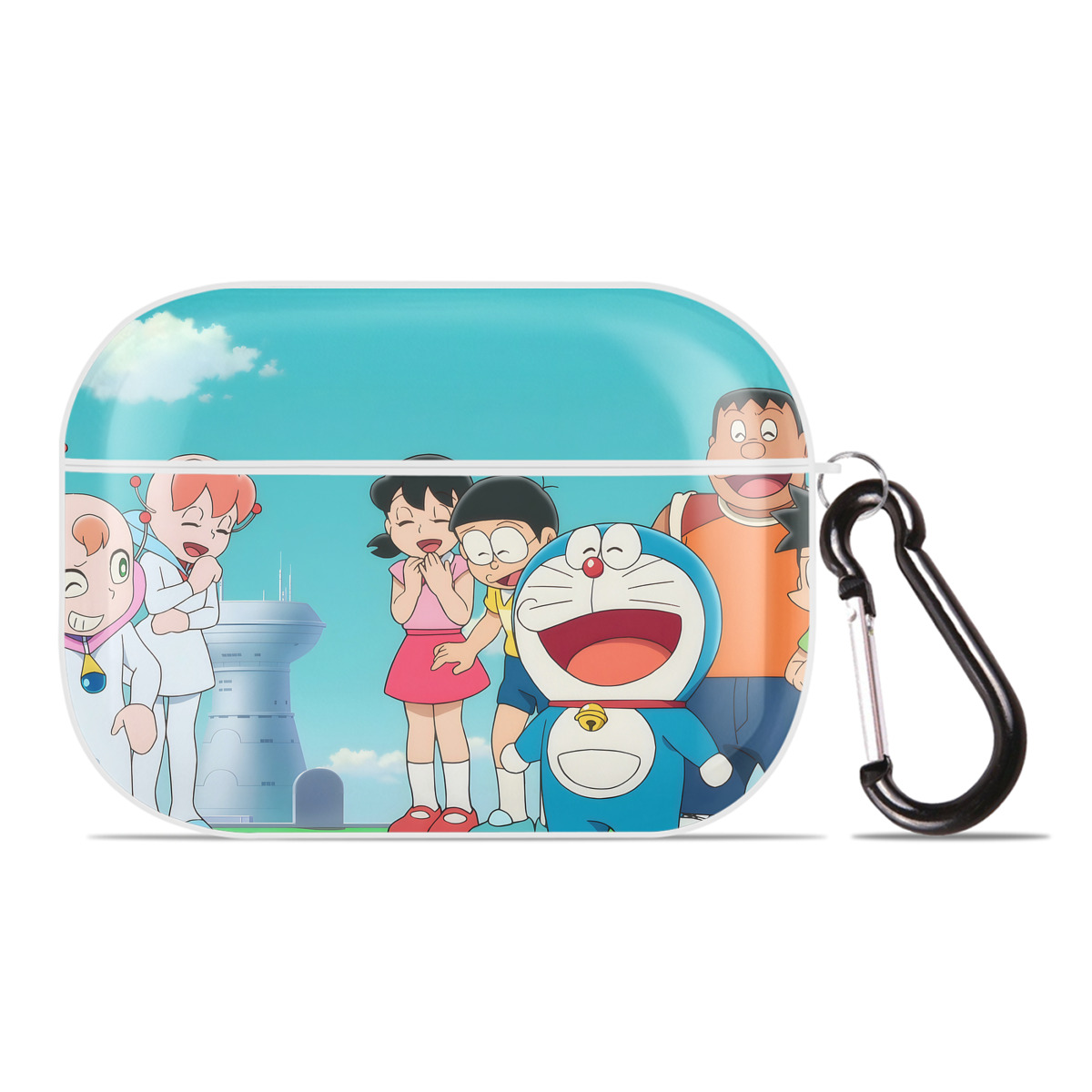 （画像用） ドラえもん Doraemon 【AirPods Pro用】ハードシェル保護ケース 耐衝撃・防指紋・カラビナ付き商品仕様