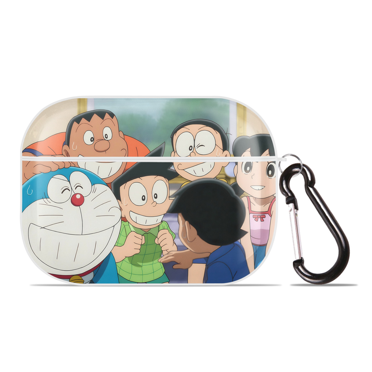 （画像用） ドラえもん Doraemon 【AirPods Pro用】ハードシェル保護ケース 耐衝撃・防指紋・カラビナ付き商品仕様