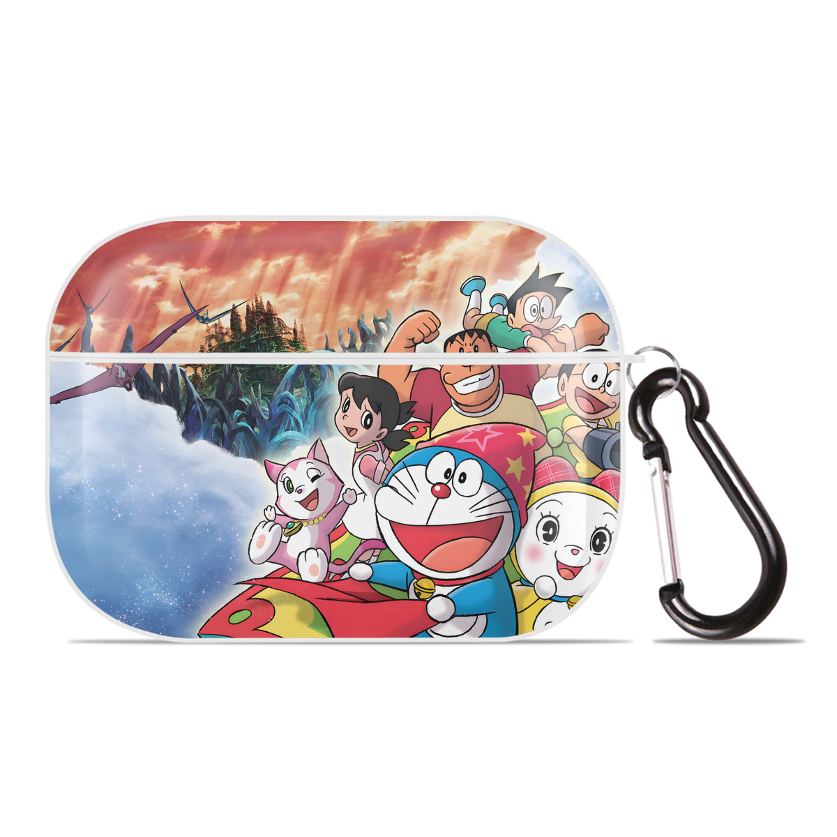 （画像用） ドラえもん Doraemon 【AirPods Pro用】ハードシェル保護ケース 耐衝撃・防指紋・カラビナ付き商品仕様