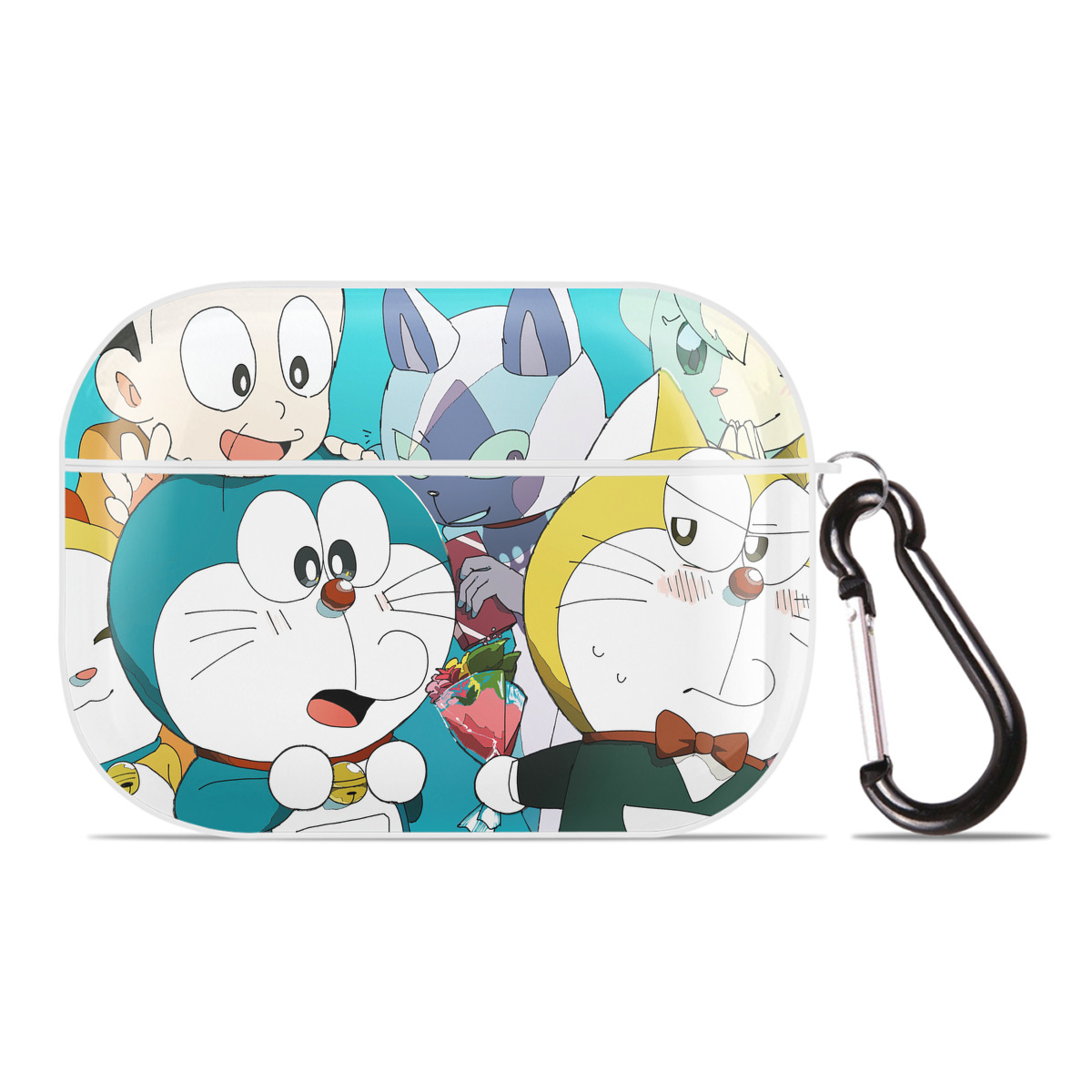 （画像用） ドラえもん Doraemon 【AirPods Pro用】ハードシェル保護ケース 耐衝撃・防指紋・カラビナ付き商品仕様