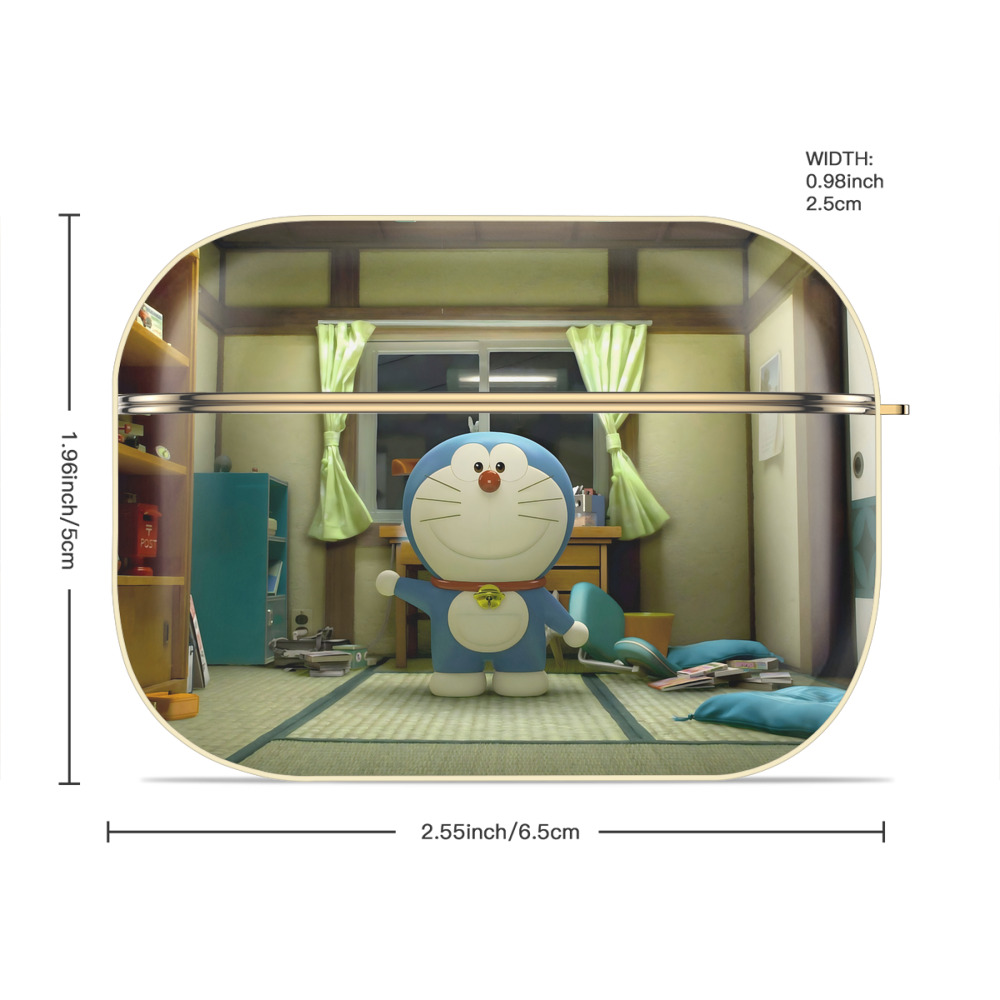 ドラえもん Doraemon 【AirPods Pro用】ハードシェル保護ケース｜耐衝撃・防指紋・カラビナ付き商品仕様