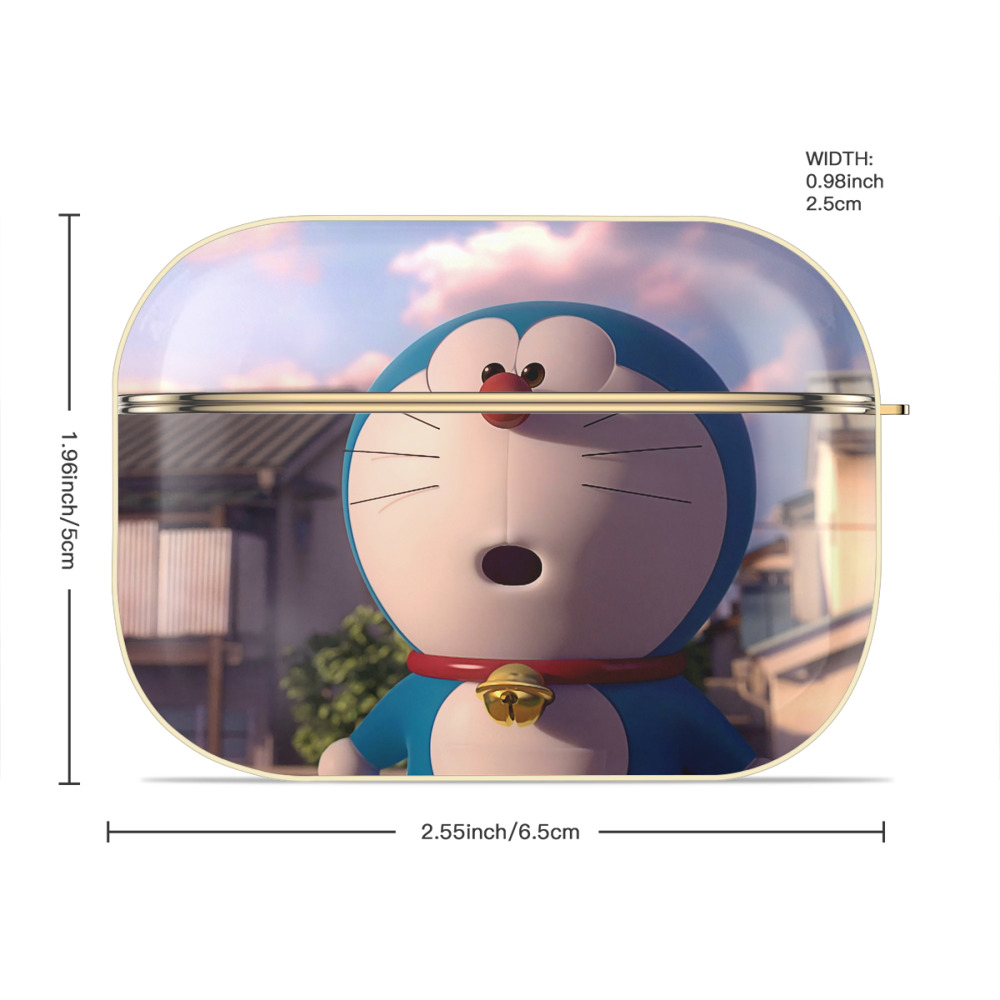 ドラえもん Doraemon 【AirPods Pro用】ハードシェル保護ケース｜耐衝撃・防指紋・カラビナ付き商品仕様