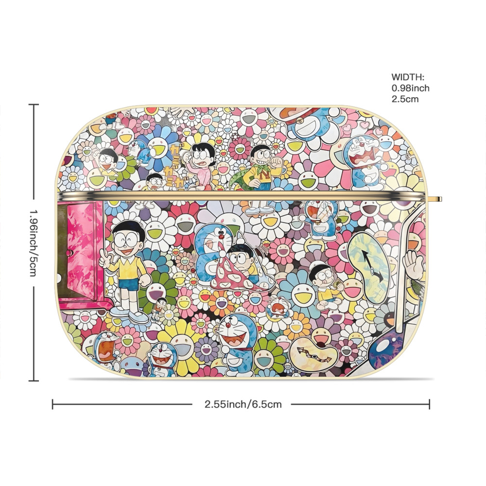 ドラえもん Doraemon 【AirPods Pro用】ハードシェル保護ケース｜耐衝撃・防指紋・カラビナ付き商品仕様