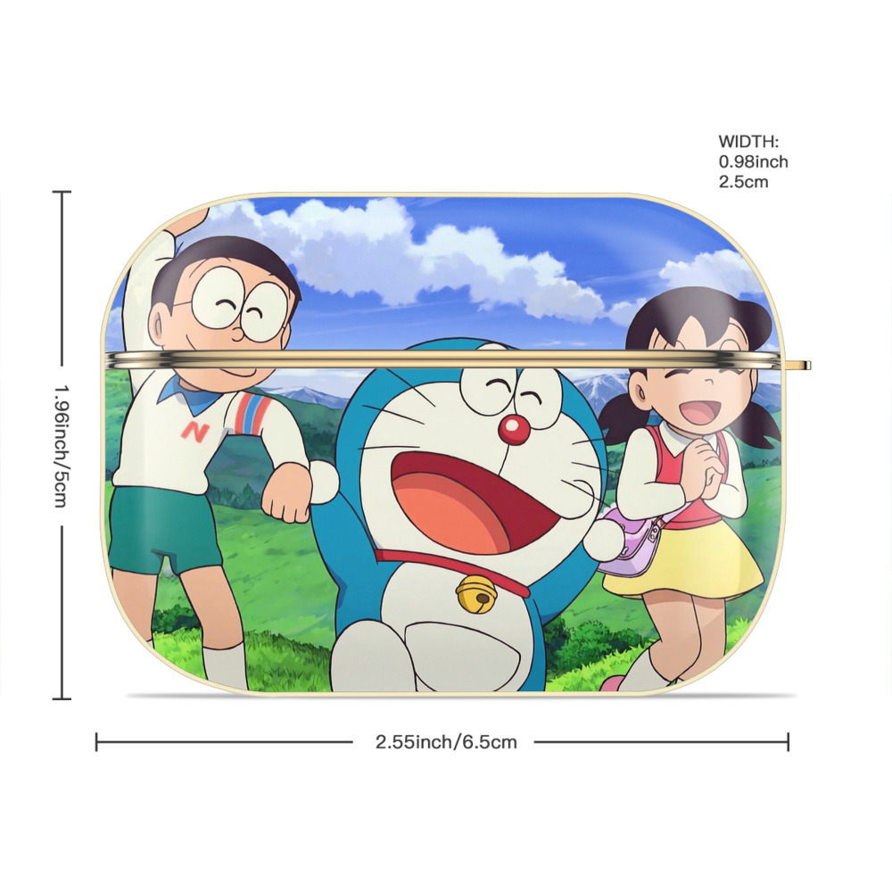 ドラえもん Doraemon 【AirPods Pro用】ハードシェル保護ケース｜耐衝撃・防指紋・カラビナ付き商品仕様