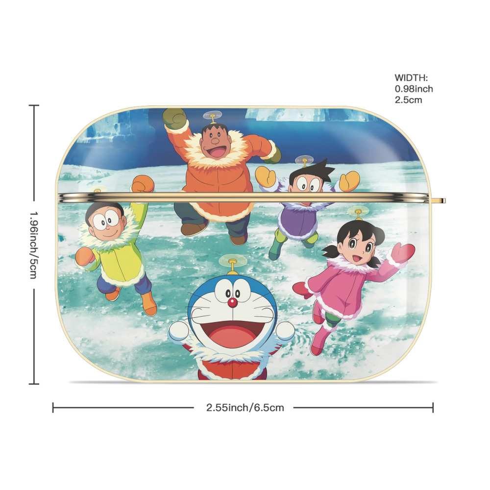 ドラえもん Doraemon 【AirPods Pro用】ハードシェル保護ケース｜耐衝撃・防指紋・カラビナ付き商品仕様