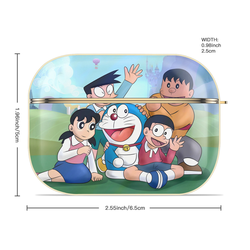 ドラえもん Doraemon 【AirPods Pro用】ハードシェル保護ケース｜耐衝撃・防指紋・カラビナ付き商品仕様