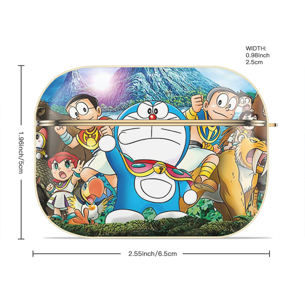 ドラえもん Doraemon 【AirPods Pro用】ハードシェル保護ケース｜耐衝撃・防指紋・カラビナ付き商品仕様