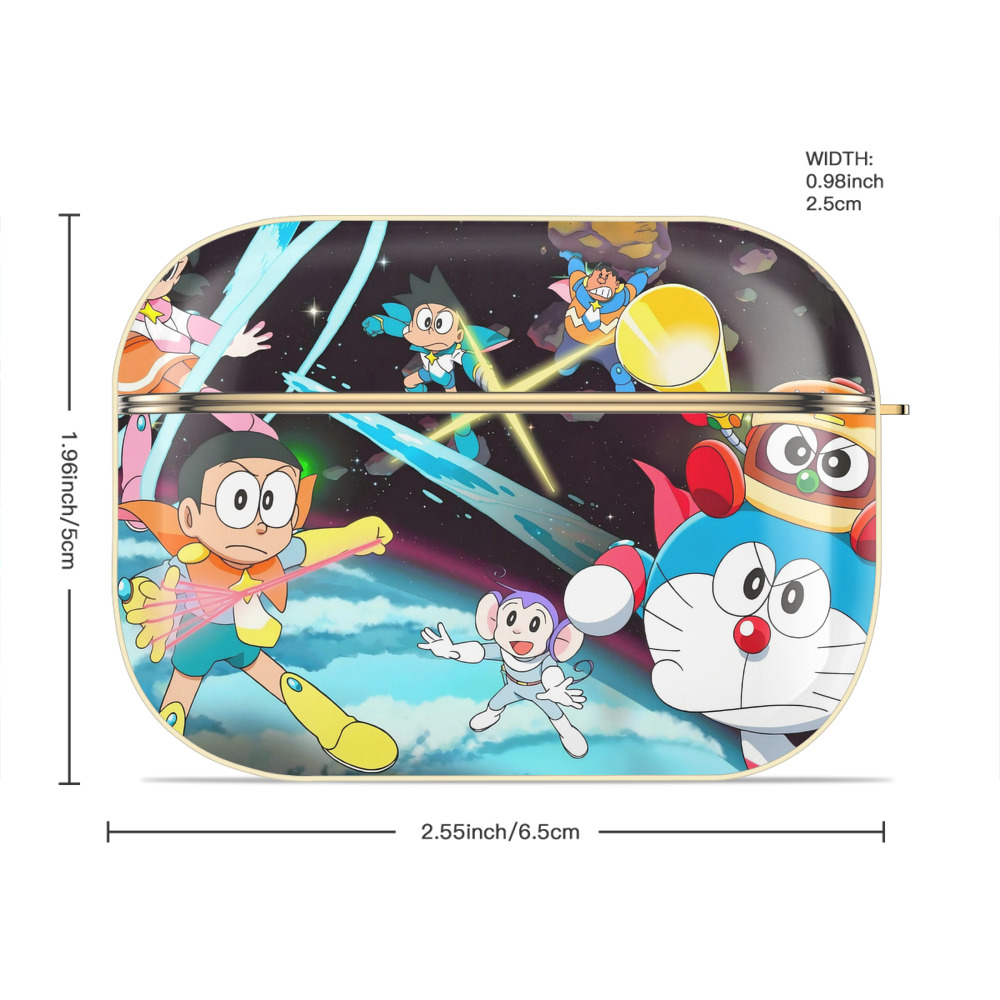 ドラえもん Doraemon 【AirPods Pro用】ハードシェル保護ケース｜耐衝撃・防指紋・カラビナ付き商品仕様