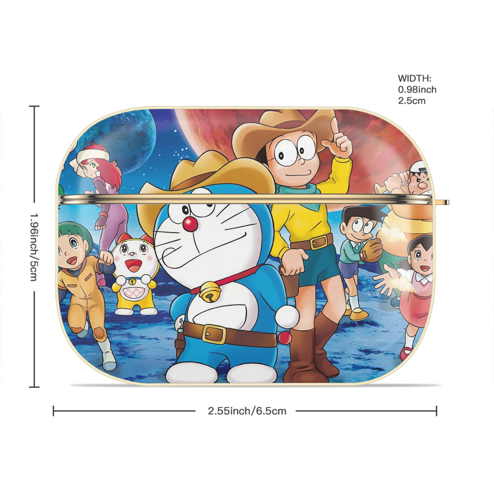 ドラえもん Doraemon 【AirPods Pro用】ハードシェル保護ケース｜耐衝撃・防指紋・カラビナ付き商品仕様