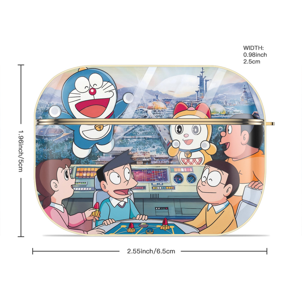 ドラえもん Doraemon 【AirPods Pro用】ハードシェル保護ケース｜耐衝撃・防指紋・カラビナ付き商品仕様