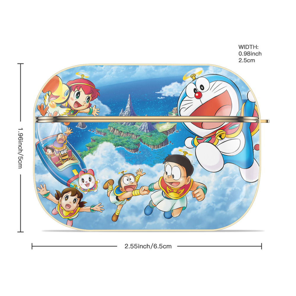 ドラえもん Doraemon 【AirPods Pro用】ハードシェル保護ケース｜耐衝撃・防指紋・カラビナ付き商品仕様