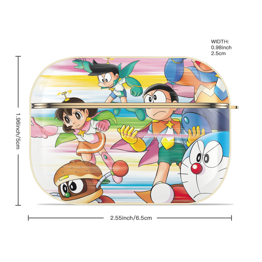 ドラえもん Doraemon 【AirPods Pro用】ハードシェル保護ケース｜耐衝撃・防指紋・カラビナ付き商品仕様