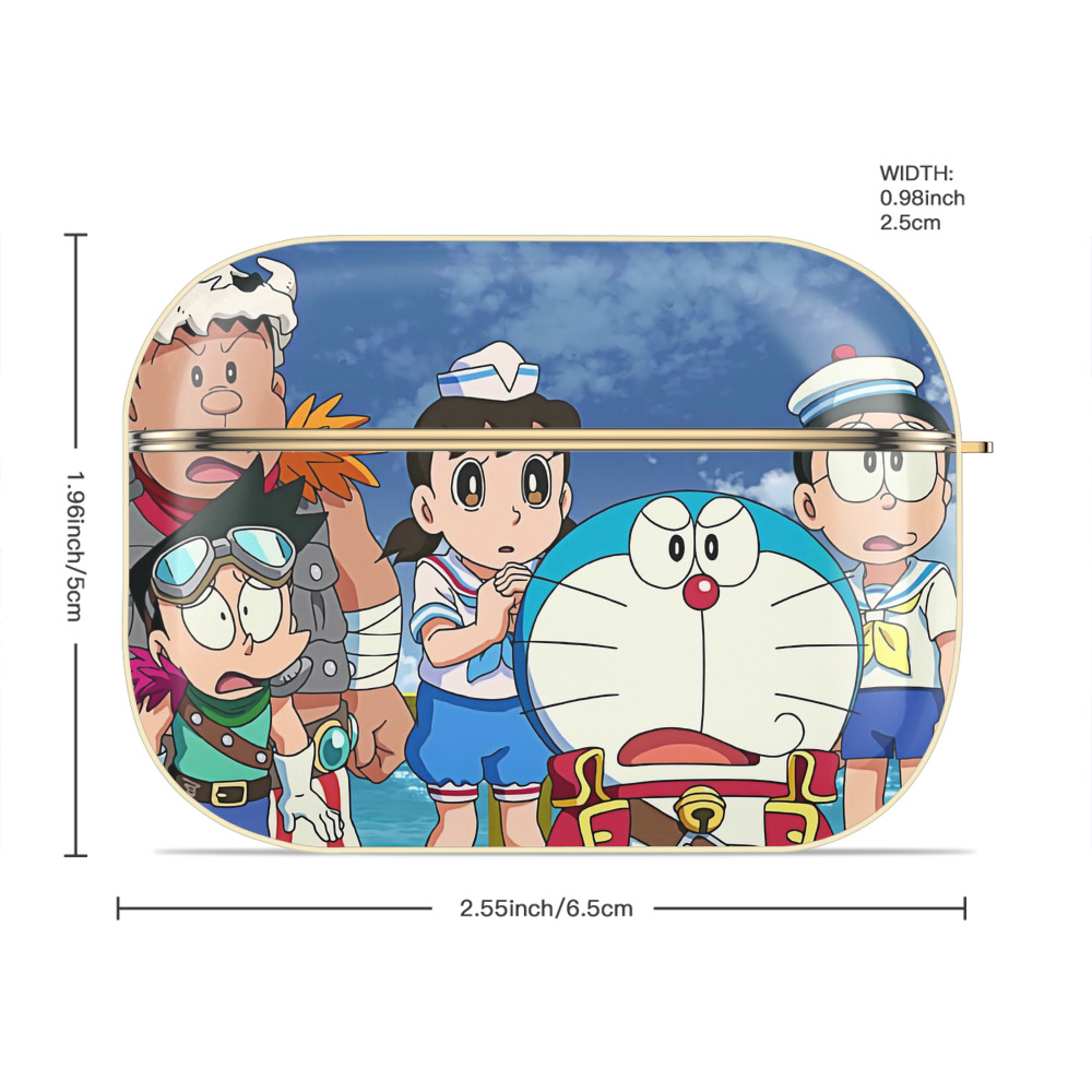 ドラえもん Doraemon 【AirPods Pro用】ハードシェル保護ケース｜耐衝撃・防指紋・カラビナ付き商品仕様