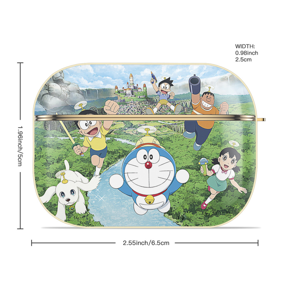 ドラえもん Doraemon 【AirPods Pro用】ハードシェル保護ケース｜耐衝撃・防指紋・カラビナ付き商品仕様