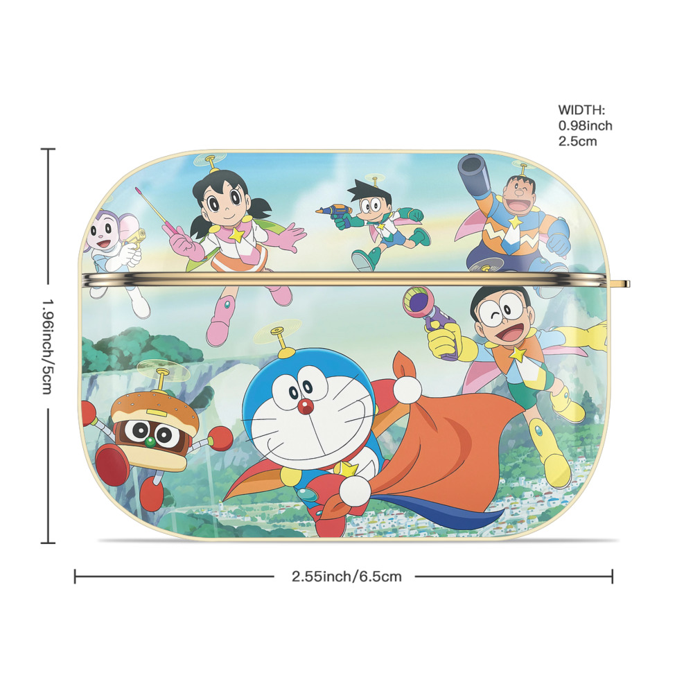 ドラえもん Doraemon 【AirPods Pro用】ハードシェル保護ケース｜耐衝撃・防指紋・カラビナ付き商品仕様