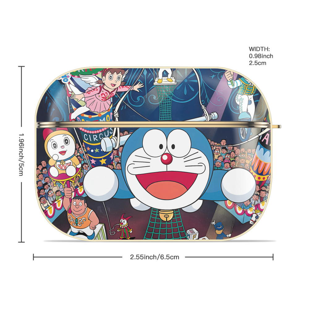ドラえもん Doraemon 【AirPods Pro用】ハードシェル保護ケース｜耐衝撃・防指紋・カラビナ付き商品仕様
