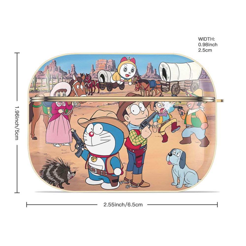 ドラえもん Doraemon 【AirPods Pro用】ハードシェル保護ケース｜耐衝撃・防指紋・カラビナ付き商品仕様