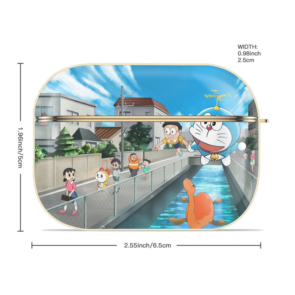ドラえもん Doraemon 【AirPods Pro用】ハードシェル保護ケース｜耐衝撃・防指紋・カラビナ付き商品仕様