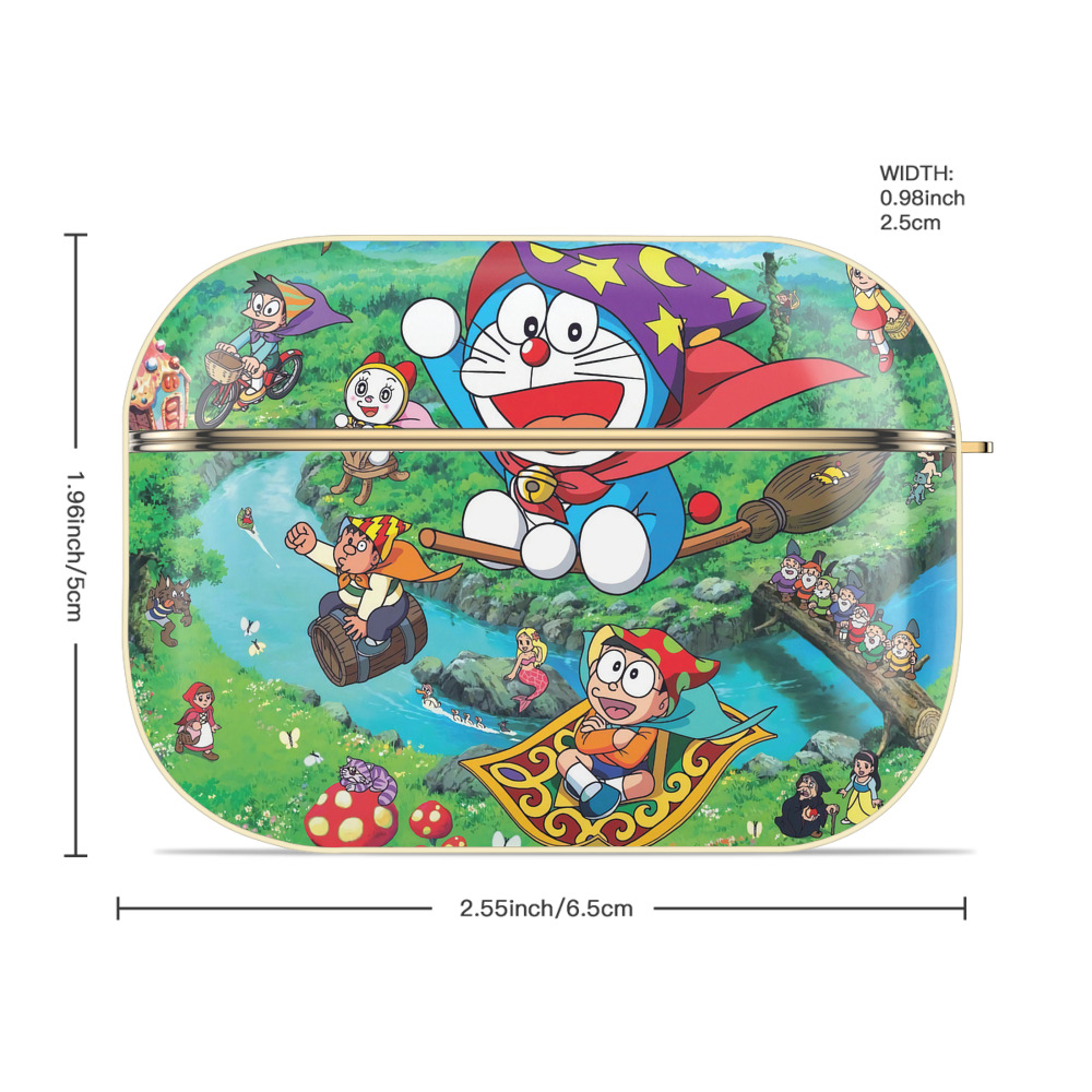 ドラえもん Doraemon 【AirPods Pro用】ハードシェル保護ケース｜耐衝撃・防指紋・カラビナ付き商品仕様