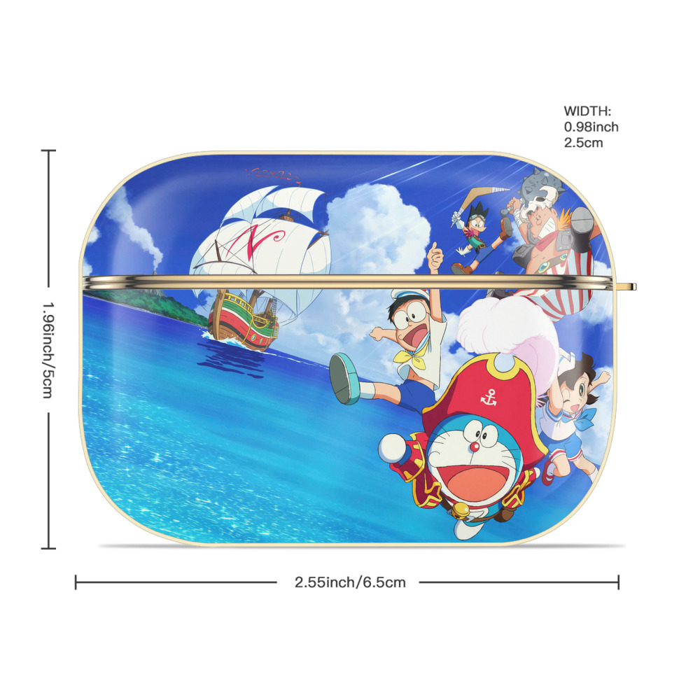 ドラえもん Doraemon 【AirPods Pro用】ハードシェル保護ケース｜耐衝撃・防指紋・カラビナ付き商品仕様