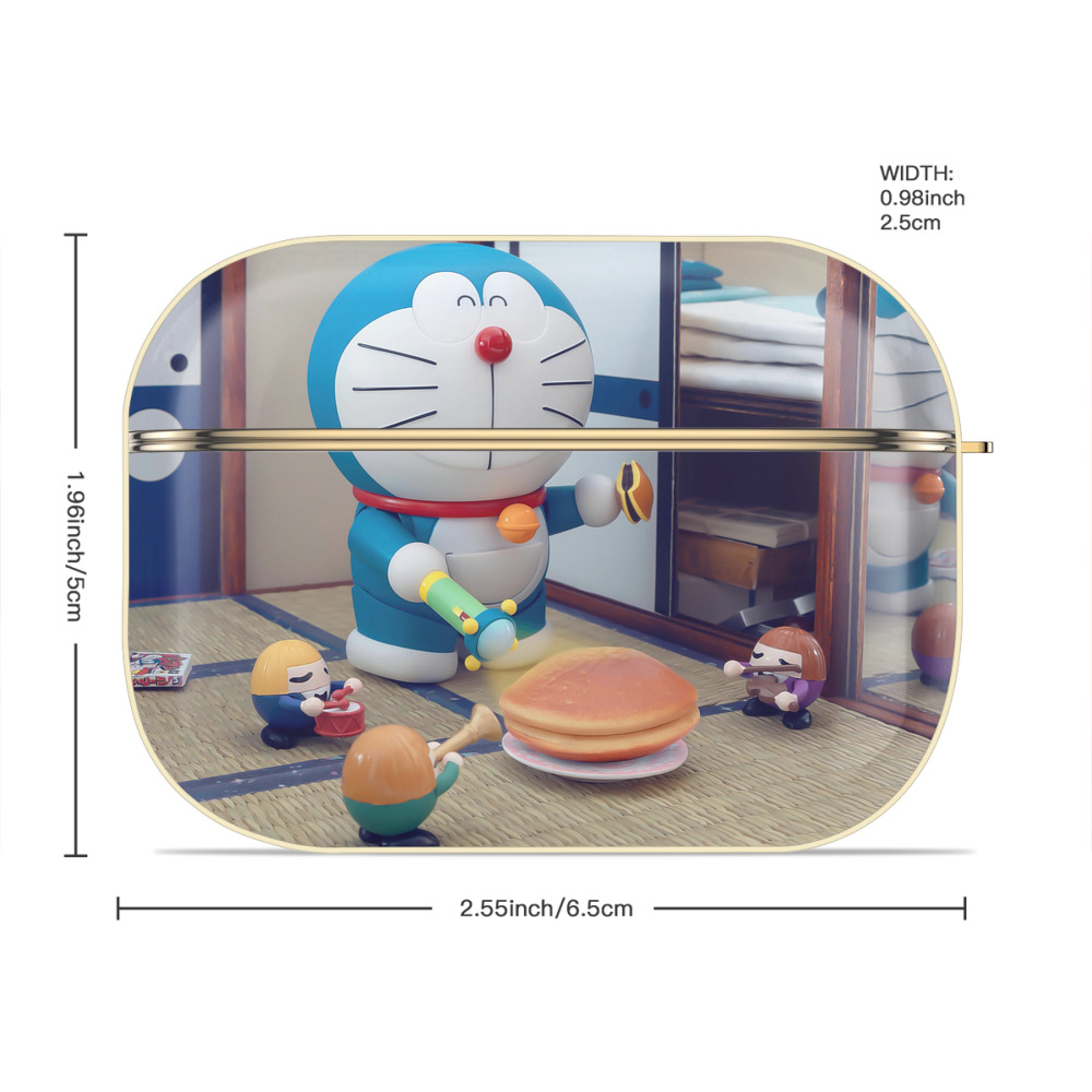 ドラえもん Doraemon 【AirPods Pro用】ハードシェル保護ケース｜耐衝撃・防指紋・カラビナ付き商品仕様