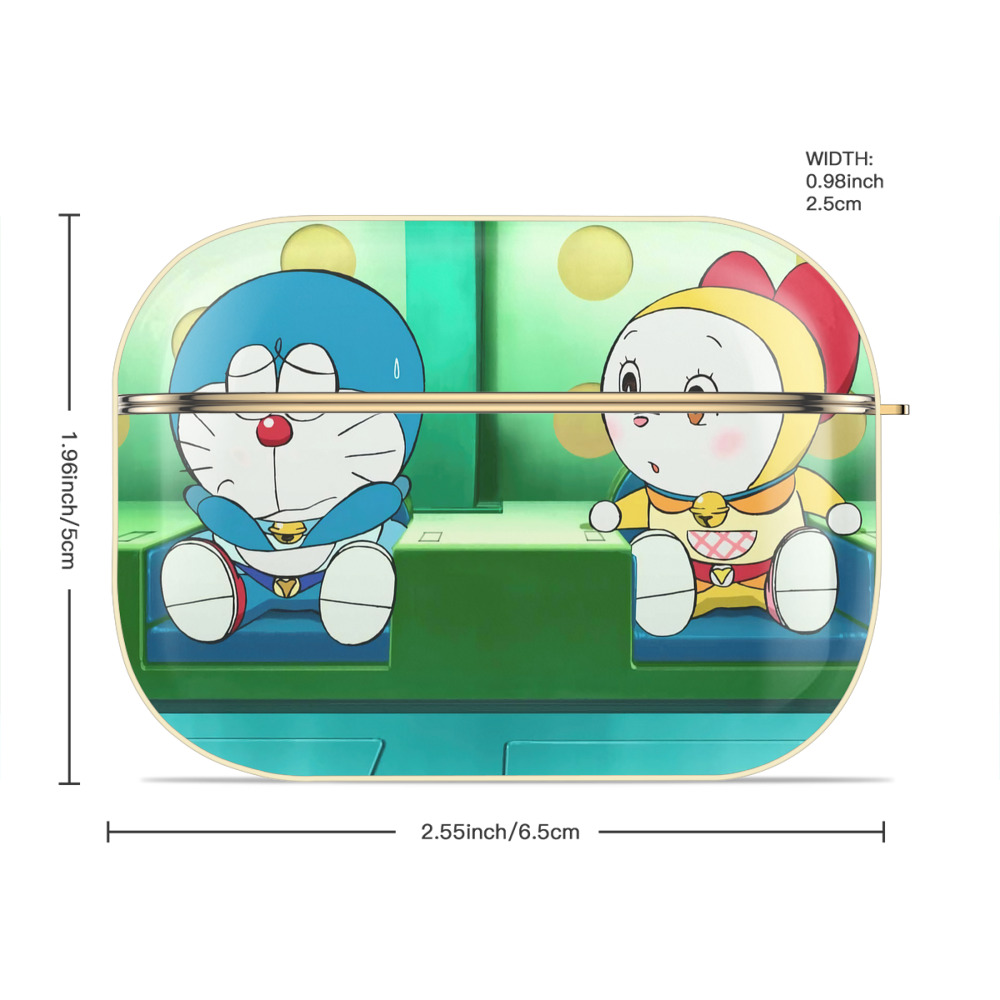 ドラえもん Doraemon 【AirPods Pro用】ハードシェル保護ケース｜耐衝撃・防指紋・カラビナ付き商品仕様