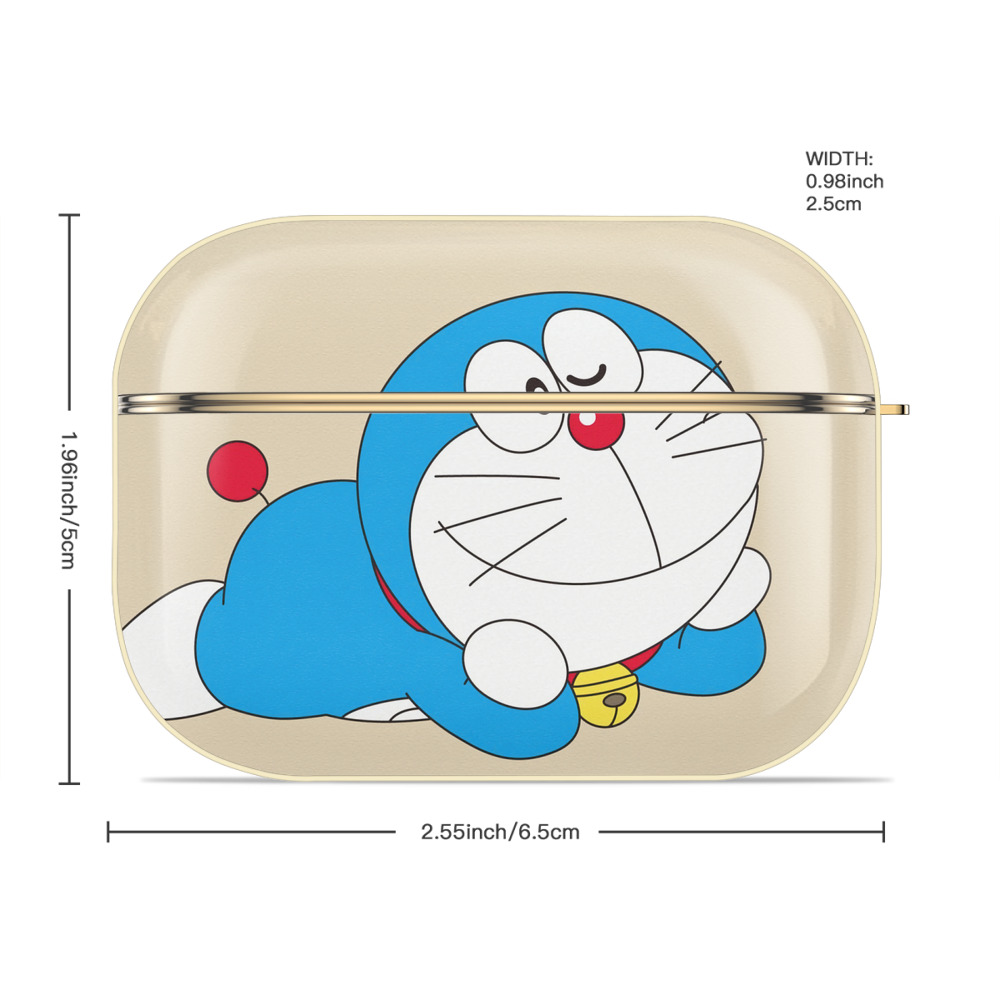 ドラえもん Doraemon 【AirPods Pro用】ハードシェル保護ケース｜耐衝撃・防指紋・カラビナ付き商品仕様
