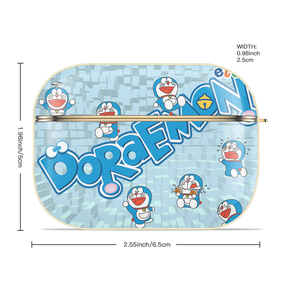 ドラえもん Doraemon 【AirPods Pro用】ハードシェル保護ケース｜耐衝撃・防指紋・カラビナ付き商品仕様