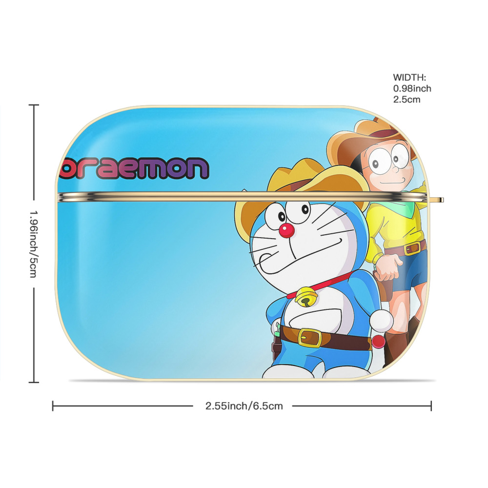 ドラえもん Doraemon 【AirPods Pro用】ハードシェル保護ケース｜耐衝撃・防指紋・カラビナ付き商品仕様