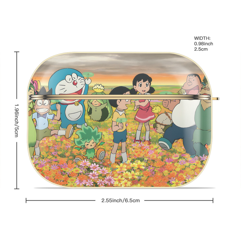 ドラえもん Doraemon 【AirPods Pro用】ハードシェル保護ケース｜耐衝撃・防指紋・カラビナ付き商品仕様