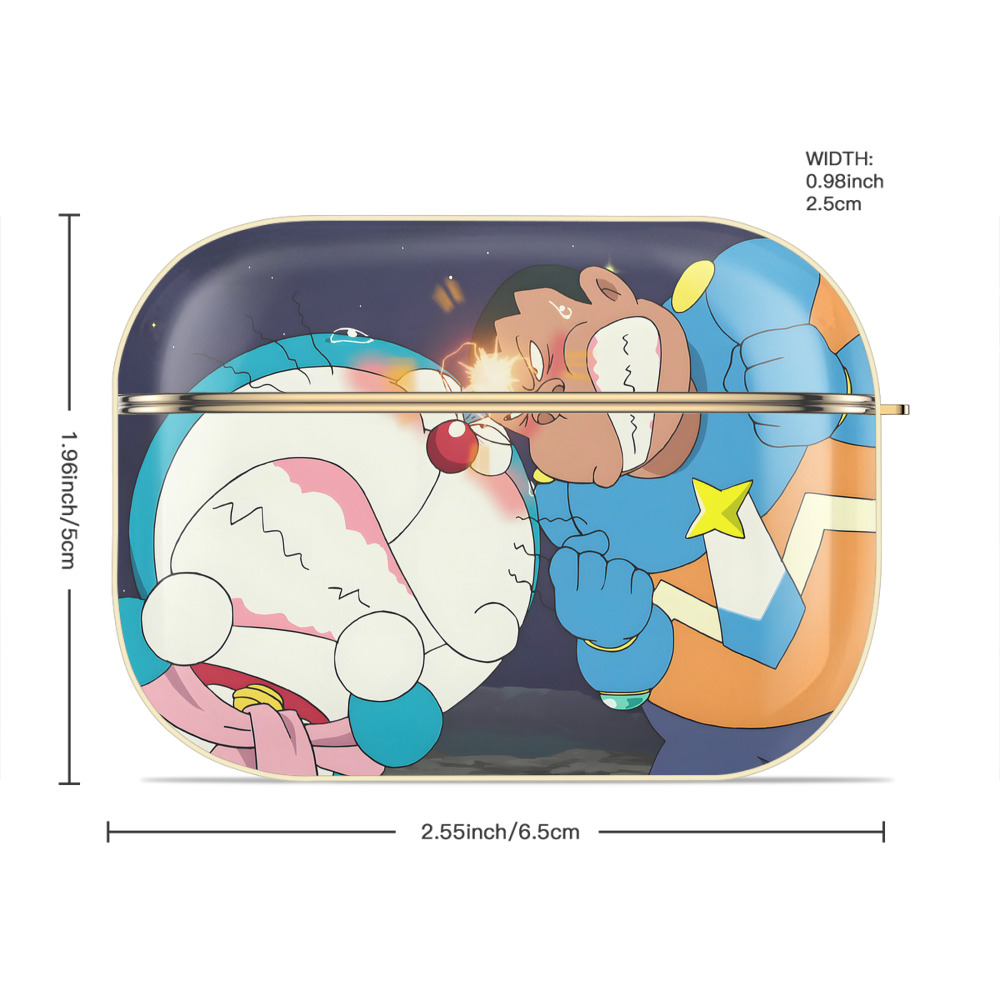 ドラえもん Doraemon 【AirPods Pro用】ハードシェル保護ケース｜耐衝撃・防指紋・カラビナ付き商品仕様