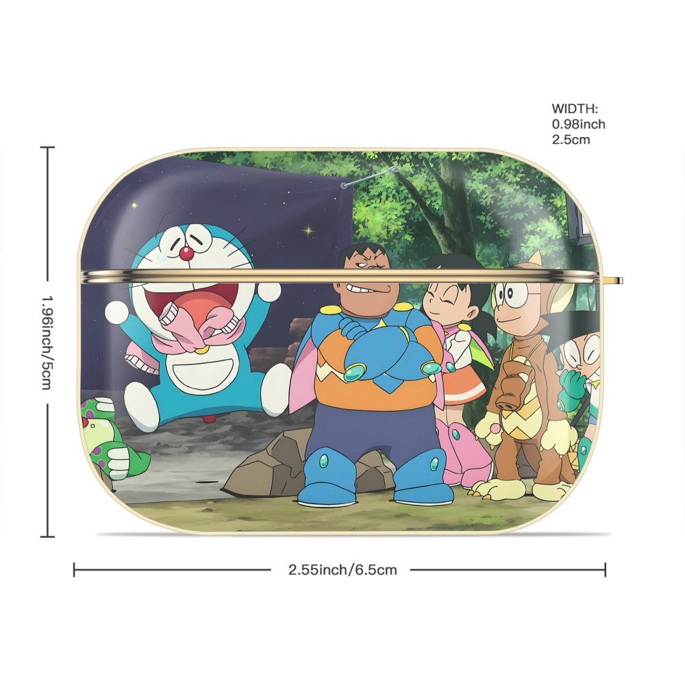 ドラえもん Doraemon 【AirPods Pro用】ハードシェル保護ケース｜耐衝撃・防指紋・カラビナ付き商品仕様