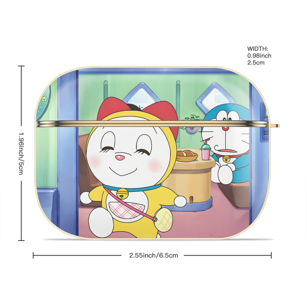 ドラえもん Doraemon 【AirPods Pro用】ハードシェル保護ケース｜耐衝撃・防指紋・カラビナ付き商品仕様