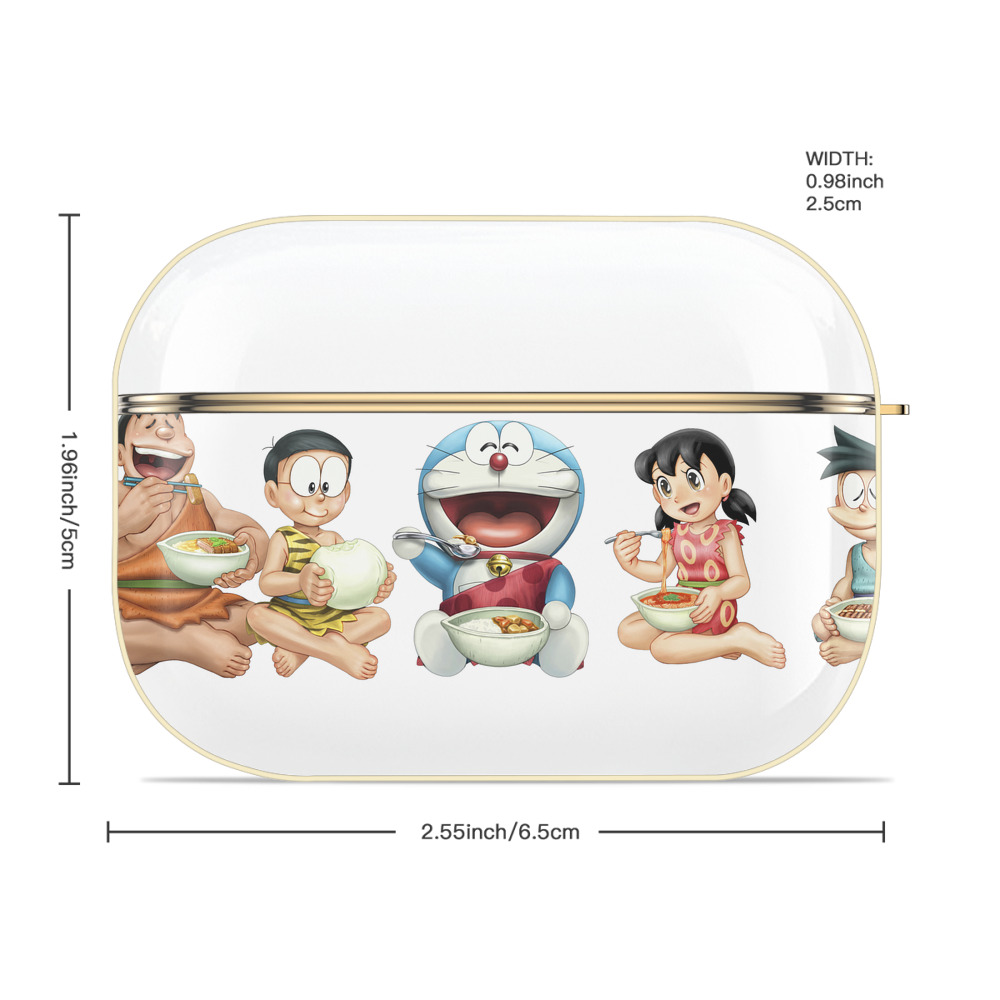 ドラえもん Doraemon 【AirPods Pro用】ハードシェル保護ケース｜耐衝撃・防指紋・カラビナ付き商品仕様