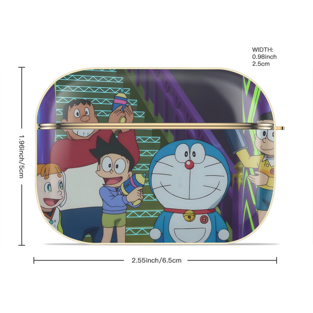 ドラえもん Doraemon 【AirPods Pro用】ハードシェル保護ケース｜耐衝撃・防指紋・カラビナ付き商品仕様