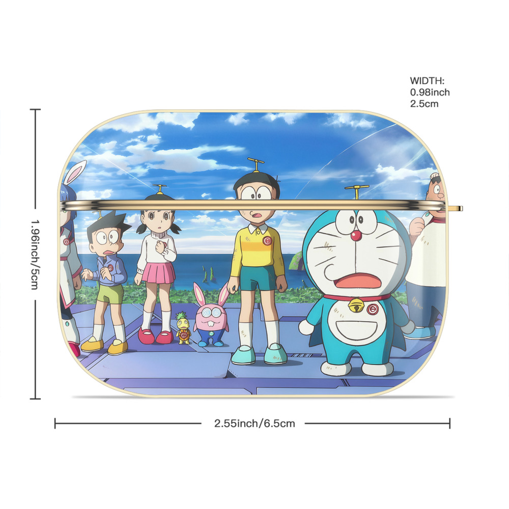 ドラえもん Doraemon 【AirPods Pro用】ハードシェル保護ケース｜耐衝撃・防指紋・カラビナ付き商品仕様