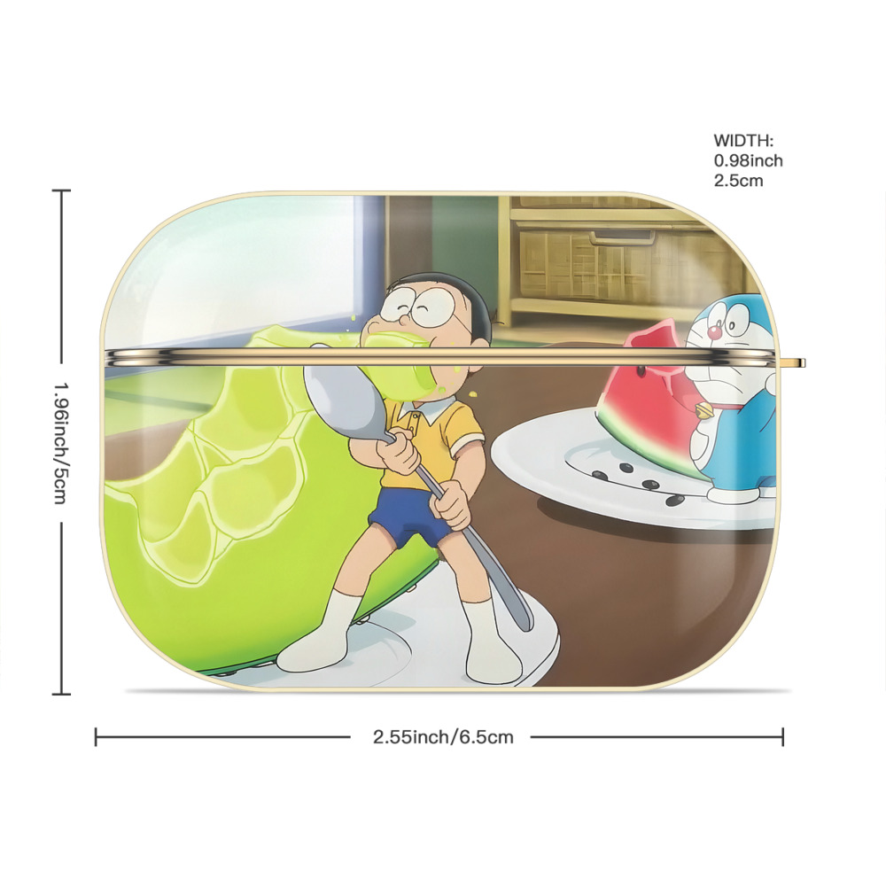ドラえもん Doraemon 【AirPods Pro用】ハードシェル保護ケース｜耐衝撃・防指紋・カラビナ付き商品仕様