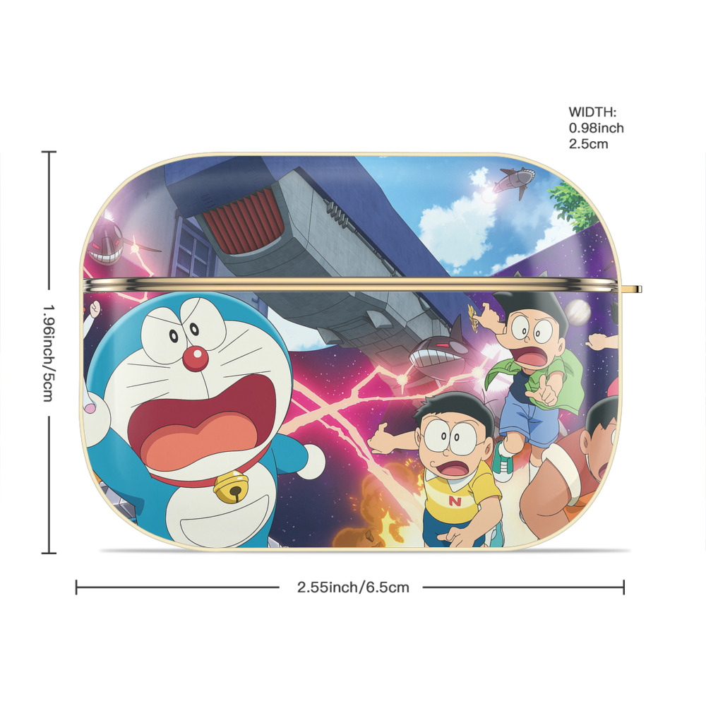 ドラえもん Doraemon 【AirPods Pro用】ハードシェル保護ケース｜耐衝撃・防指紋・カラビナ付き商品仕様