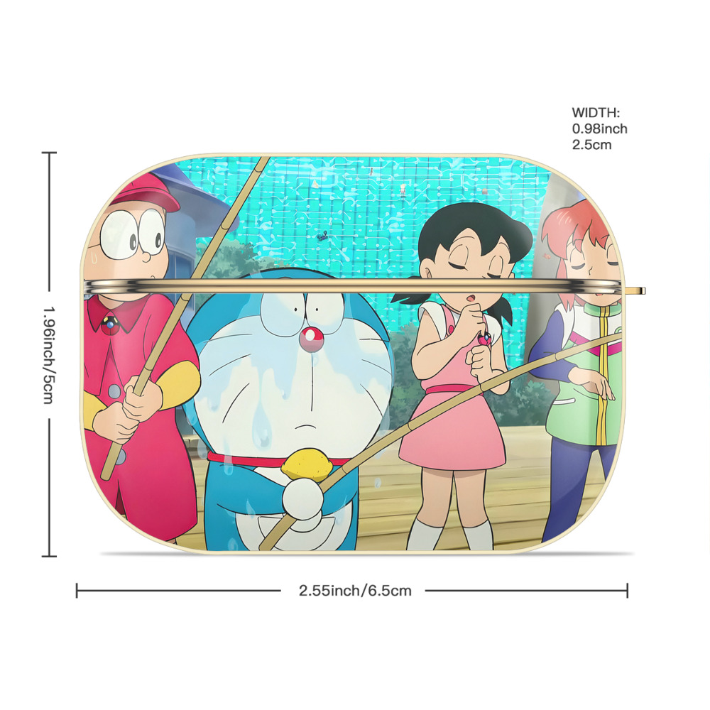 ドラえもん Doraemon 【AirPods Pro用】ハードシェル保護ケース｜耐衝撃・防指紋・カラビナ付き商品仕様