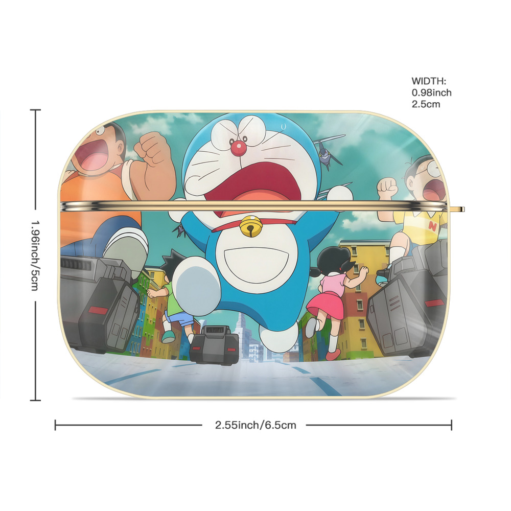 ドラえもん Doraemon 【AirPods Pro用】ハードシェル保護ケース｜耐衝撃・防指紋・カラビナ付き商品仕様
