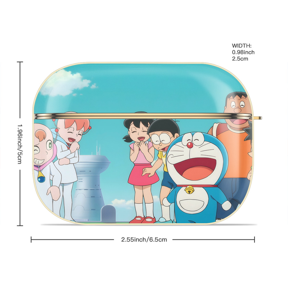 ドラえもん Doraemon 【AirPods Pro用】ハードシェル保護ケース｜耐衝撃・防指紋・カラビナ付き商品仕様