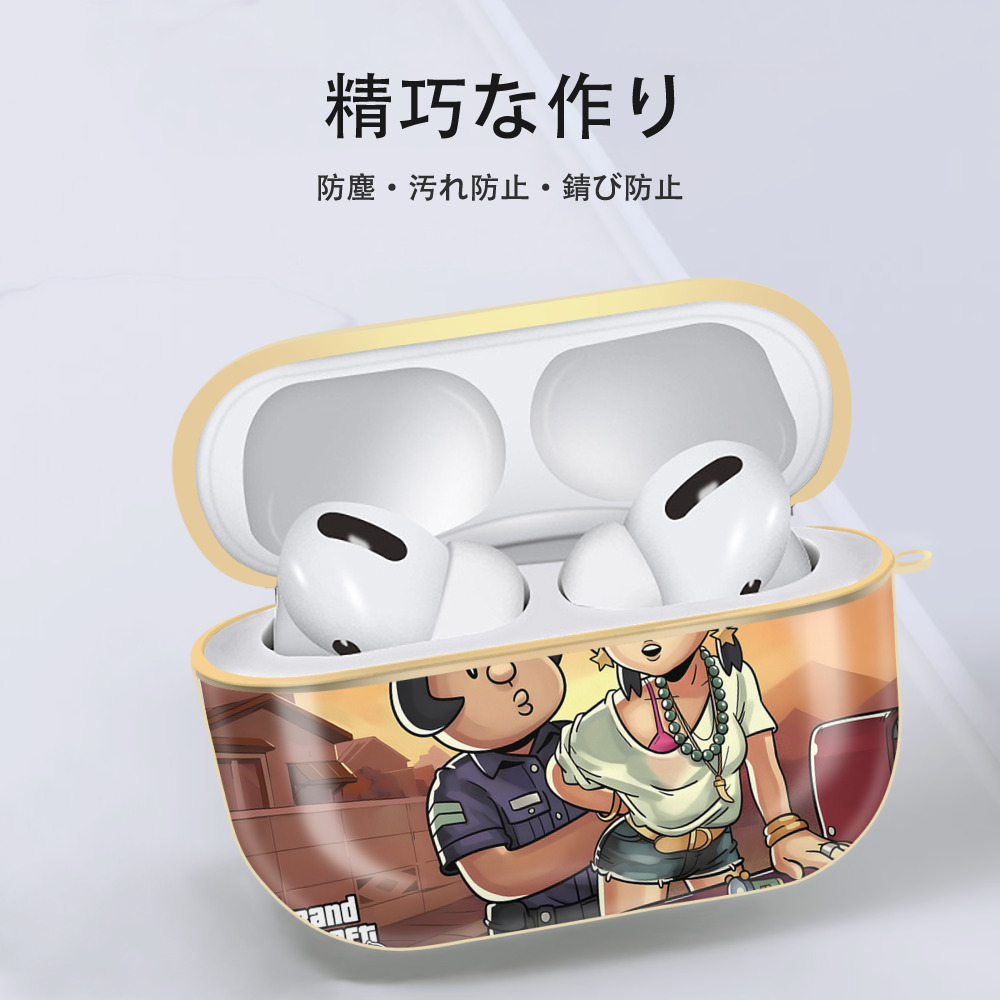 ドラえもん Doraemon 【AirPods Pro用】ハードシェル保護ケース｜耐衝撃・防指紋・カラビナ付き商品仕様